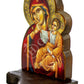 Christian Iconostasis with Holy Virgin Mary 30x22cm, Handmade Orthodox shrine of Our Lady, Byzantine altar wall hanging wood plaque - TheHolyArt