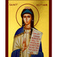 Saint Esther icon, Handmade Greek Orthodox icon of St Esther the Queen, Catholic Byzantine art wall hanging wood plaque icon religious gift TheHolyArt
