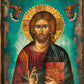 Jesus Christ icon Pantocrator, Handmade Greek Orthodox icon of our Lor-TheHolyArt