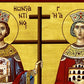 Saint Constantine icon & Saint Helen icon, Handmade Greek Christian Orthodox Icon, St Constantine and Helen Byzantine art wall hanging TheHolyArt