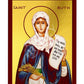 Saint Ruth icon, Handmade Greek Orthodox icon of St Ruth the Holy Foremother, Catholic Byzantine art wall hanging wood plaque religious gift TheHolyArt