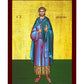 Saint Sozon icon, Handmade Greek Orthodox icon St Sozon of Lemnos, Byzantine art wall hanging on wood plaque icon, religious decorTheHolyArt