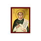 Saint Thomas Aquinas icon, Handmade Greek Catholic icon St Thomas, Religious Byzantine art wall hanging on wood plaque icon, religious gift TheHolyArt