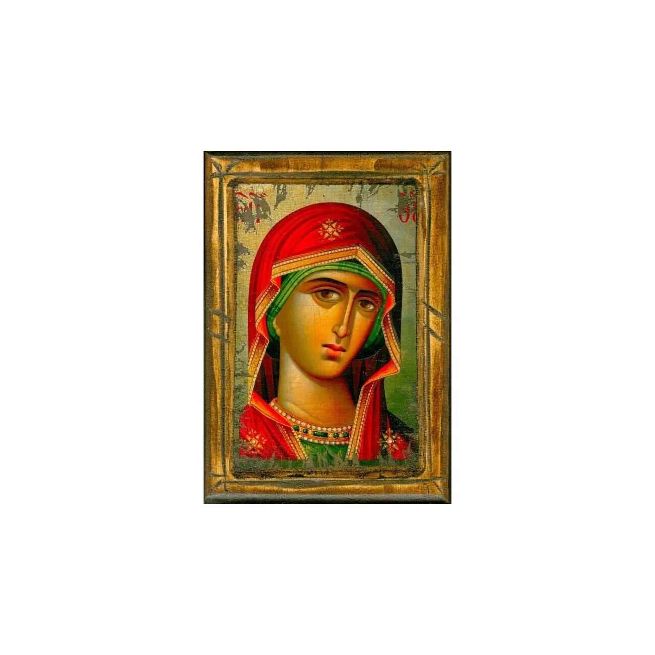 Virgin Mary icon, Handmade Greek Orthodox Icon, Mother of God Byzantin-TheHolyArt