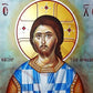 Jesus Christ icon, Handmade Greek Orthodox icon Savior of Orthodoxy, Byzantine art wall hanging on wood plaque, religious home decor TheHolyArt
