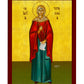 Saint Erasmia icon, Handmade Greek Orthodox icon St Erasmia, Byzantine art wall hanging on wood plaque icon, religious gift TheHolyArt
