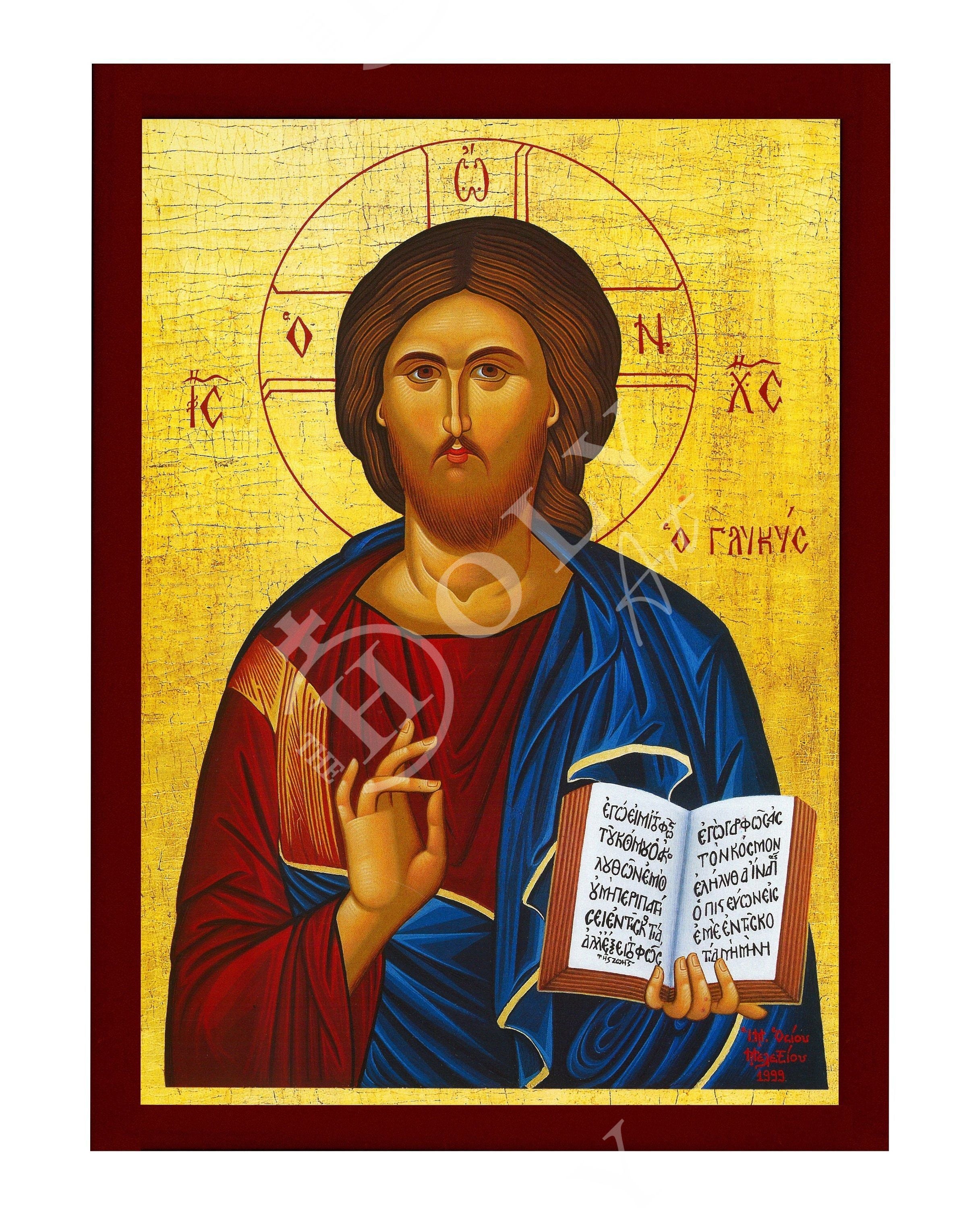 Saint Hesychius - Hand-painted, good Orthodox icon, with acrylic colors on pywood