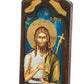 Saint John icon the Forerunner, Handmade Greek Orthodox icon of St John Baptist, Byzantine art wall hanging icon on wood plaque 35x22cm TheHolyArt