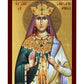 Saint Catherine icon, Handmade Greek Orthodox icon of St Katherine, Byzantine art wall hanging icon wood plaque, religious gift TheHolyArt