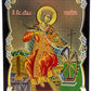 Saint Catherine icon, Handmade Greek Orthodox icon of St Katherine of Sinai, Byzantine art wall hanging icon plaque, religious decor 22x16cm TheHolyArt