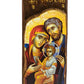 The Holy Family icon, Handmade Greek Orthodox icon, Byzantine art wall hanging icon on wood plaque, religious decor TheHolyArt