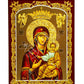 Virgin Mary icon Panagia Soumela, Handmade Greek Orthodox Icon, Mother of God Byzantine art wall hanging, Theotokos religious wood plaque - TheHolyArt
