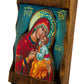 Virgin Mary icon Panagia Glykophilousa, Handmade Greek Orthodox Icon, Byzantine wood plaque TheHolyArt