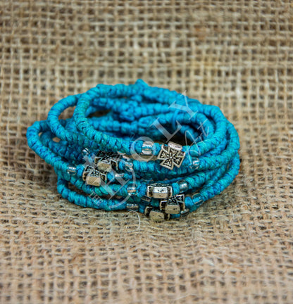 Handmade Prayer Rope, Komboskini bracelet 52 knot w Cross, Greek Orthodox Bracelet Chotki Brojanica blessed from Mount Athos, religious gift - TheHolyArt