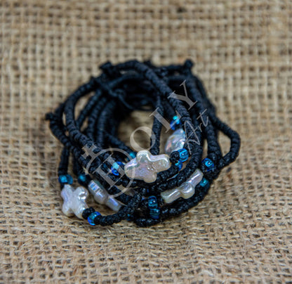 Handmade Prayer Rope, Komboskini bracelet 52 knot w Cross, Greek Orthodox Bracelet Chotki Brojanica blessed from Mount Athos, religious gift - TheHolyArt