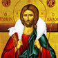 Jesus Christ icon The Good Shepherd, Handmade Greek Orthodox icon Byzantine wood plaque TheHolyArt