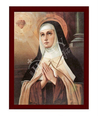 Saint Teresa of Avila icon, Handmade Greek Catholic Orthodox icon of St Teresa, Byzantine art wall hanging wood plaque religious decor - TheHolyArt