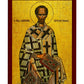 Saint John icon, Handmade Greek Orthodox icon of St John Chrysostom, Byzantine art wall hanging icon on wood plaque, religious decor TheHolyArt