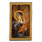 Virgin Mary icon Paramythia, Handmade Greek Orthodox Icon, Mother of God Byzantine art wall hanging, Theotokos wood plaque 23x14cm TheHolyArt