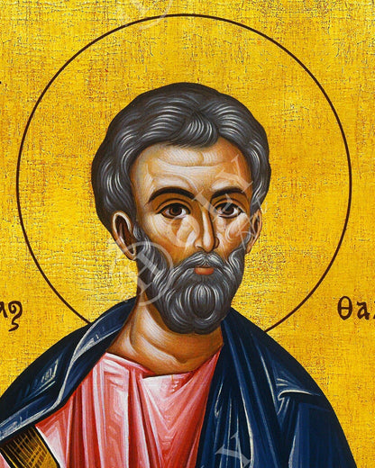 Saint Jude icon the Apostle, Handmade Greek Orthodox icon of St Jude of Thaddeus, Byzantine art wall hanging, religious gift - TheHolyArt
