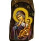 Virgin Mary icon Panagia Paramythia, Handmade Greek Christian Orthodox Icon, Mother of God Byzantine art wall hanging, Theotokos wood plaque TheHolyArt