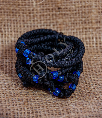 Handmade Prayer Rope, Komboskini bracelet 33 knot w Cross, Greek Orthodox Bracelet Chotki Brojanica blessed from Mount Athos, religious gift - TheHolyArt