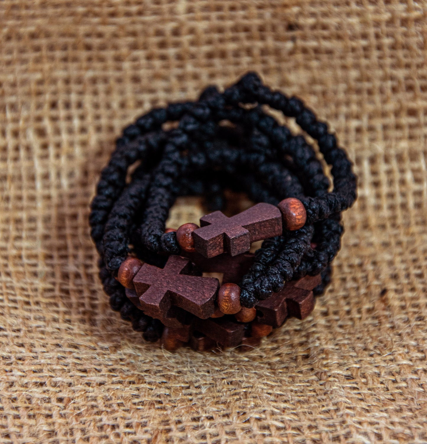 Handmade Prayer Rope, Komboskini bracelet 33 knot w Cross, Greek Orthodox Bracelet Chotki Brojanica blessed from Mount Athos, religious gift TheHolyArt
