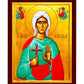 Saint Cecilia icon, Handmade Greek Orthodox icon of St Cecilia, Byzantine art wall hanging wood plaque, religious gift TheHolyArt