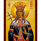 Saint Tamara icon, Handmade Greek Orthodox icon of St Tamara of Georgia, Byzantine art wall hanging, religious gift - TheHolyArt
