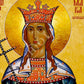 Saint Tamara icon, Handmade Greek Orthodox icon of St Tamara of Georgia, Byzantine art wall hanging, religious gift - TheHolyArt