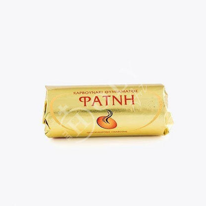 Quick Lighting Greek Charcoal Disc Briquets for Incense Burning, Instant Woodbine Hookah Coal Package of 4 Charcoal Rolls 35mm (24 pieces) - TheHolyArt