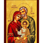 The Holy Family icon, Handmade Greek Orthodox icon of the Jesus Christ Virgin Mary & Joseph, Byzantine art wall hanging wood plaque TheHolyArt