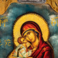 Virgin Mary icon Panagia, Handmade Greek Orthodox icon of Theotokos, Byzantine art wall hanging wood plaque icon 30x20cm, religious decor TheHolyArt
