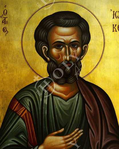 Saint Joachim icon, Handmade Greek Orthodox icon St Joachim Father of Theotokos, Byzantine art wall hanging on wood plaque, religious decor - TheHolyArt