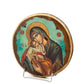 Virgin Mary icon Panagia, Handmade Greek Orthodox Icon, Mother of God Byzantine art wall hanging, Theotokos religious icon wood plaque TheHolyArt