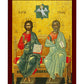 The Holy Trinity icon, Jesus Christ Handmade Greek Orthodox icon, Byzantine art wall hanging on wood plaque religious icon, wedding gift TheHolyArt