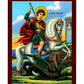 Saint George icon, Handmade Greek Orthodox icon of St George, Byzantine art wall hanging icon wood plaque, religious decor TheHolyArt
