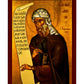 Saint John icon, Handmade Greek Orthodox icon St John of Damascus, Byzantine art wall hanging on wood plaque, religious decor TheHolyArt