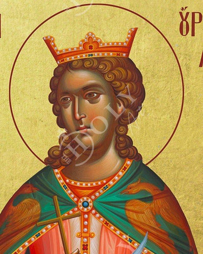 Saint Ursula icon, Handmade Greek Orthodox icon St Ursula, Byzantine art wall hanging on wood plaque icon, religious decor - TheHolyArt