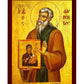 Saint Lawrence icon, Handmade Greek Orthodox icon of St Lawrence, Byzantine art wall hanging icon on wood plaque, religious decor TheHolyArt