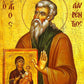 Saint Lawrence icon, Handmade Greek Orthodox icon of St Lawrence, Byzantine art wall hanging icon on wood plaque, religious decor TheHolyArt