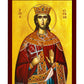Saint Irene icon, Handmade Greek Orthodox icon of St Irene of Thessaloniki, Byzantine art wall hanging icon on wood plaque, religious decor TheHolyArt
