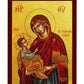 Virgin Mary icon Panagia, Greek Christian Orthodox Icon, Mother of God Byzantine art, Theotokos handmade wall hanging wood plaque TheHolyArt