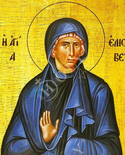 Saint Elizabeth icon, Handmade Greek Catholic Orthodox icon of St Elizabeth, Byzantine art wall hanging wood plaque religious decor gift - TheHolyArt