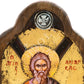 Saint Andrew icon, Handmade Greek Orthodox icon St Andrew, Apostle Andrew Byzantine art wall hanging wood plaque 29x21cm, wedding gift TheHolyArt