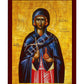 Saint Martha icon, Handmade Greek Orthodox icon of St Martha, Byzantine art wall hanging wood plaque, religious gift - TheHolyArt