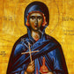 Saint Martha icon, Handmade Greek Orthodox icon of St Martha, Byzantine art wall hanging wood plaque, religious gift - TheHolyArt