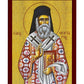 Saint Nectarios icon, Handmade Greek Orthodox icon of St Nektarios, Byzantine art wall hanging on wood plaque icon, religious decor TheHolyArt