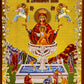 Virgin Mary icon Panagia Life Giver, Handmade Greek Orthodox Icon of Theotokos, Mother of God Byzantine art wall hanging plaque 21x15cm TheHolyArt