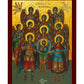 Synaxis of the Archangels icon, Handmade Greek Orthodox Icon of the Gathering of the Archangels, Byzantine art wall hanging wood plaque TheHolyArt